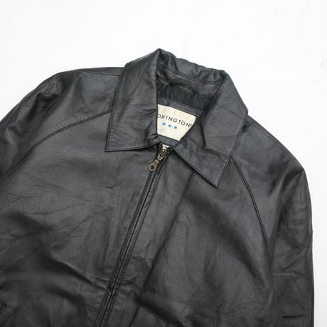 Black Leather Jacket Loose Silhouette