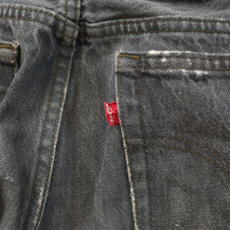 80's Levi's 701 Black Denim Pants Student Model