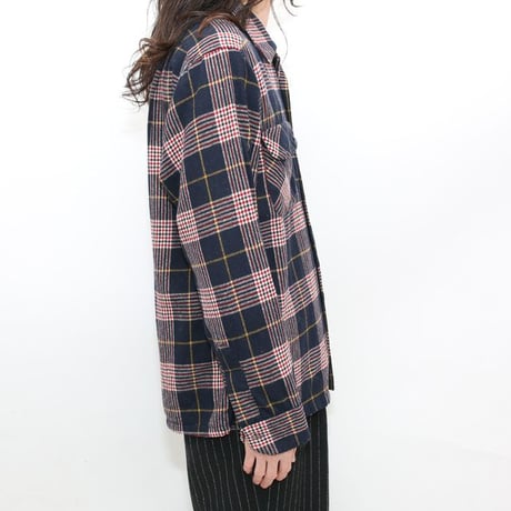 60's Pendleton Open Collared Wool Plaid Shirt