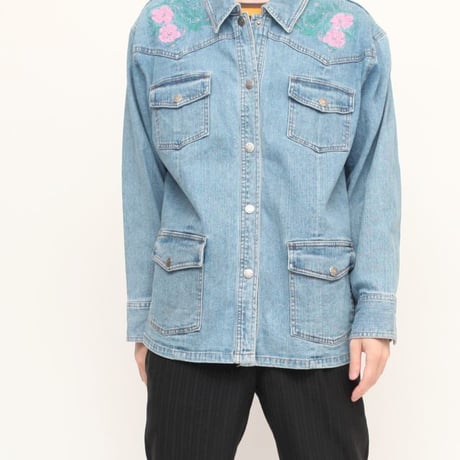 Denim Embroidery Jacket