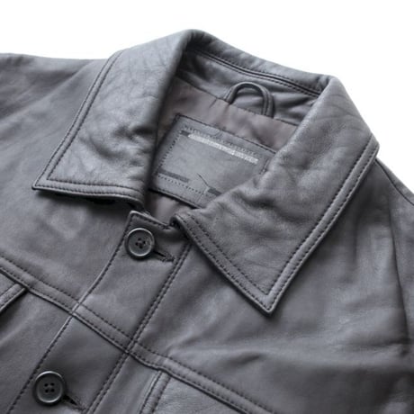 Black Leather Trucker Jacket