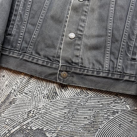 90s Levi's 70503 Super Black Denim Jacket  MADE IN TUNISIA