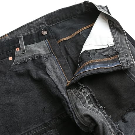 Levi's Patchwork Remake Black Denim Pants