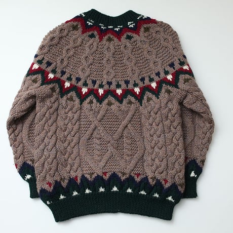 ヴィンテージ ノルディック柄ケーブルニット Vintage Nordic Sweater