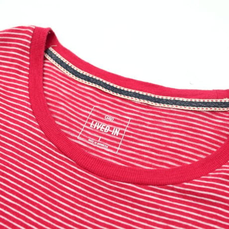 Red × White Border T-Shirt