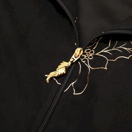 Fake Suede Flower Pattern Jacket