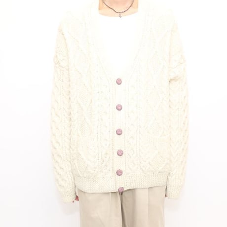 Vintage Cable Knit Cardigan