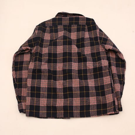 70's Pendleton Open Collar Wool Checked L/S Shirt