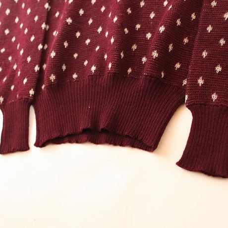Vintage Jaquard Knit Sweter