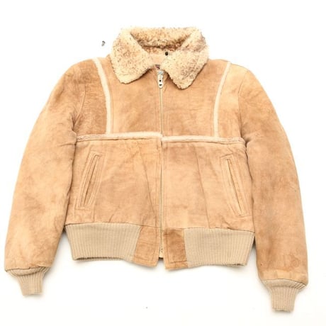 Nuback Leather Boa Jacket
