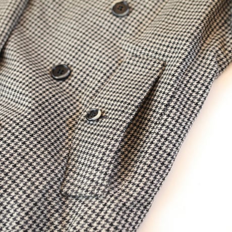  Houndstooth Check Coat