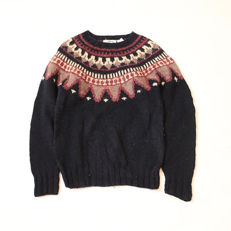 Wool Rich Vintage Nordic  Wool Sweater