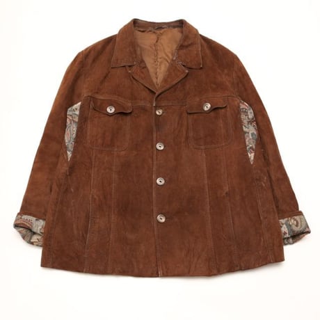 Suede Leather × Gobelin Jacket