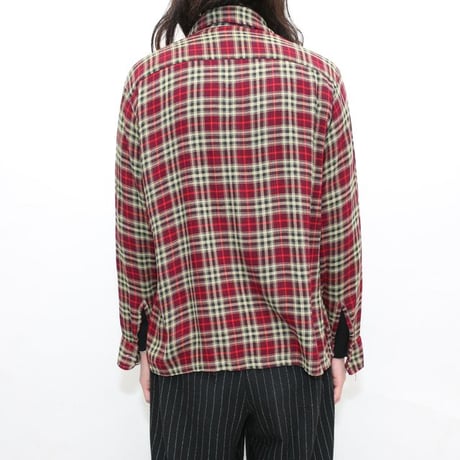 70's Town Craft Open Collared Rayon Shirt