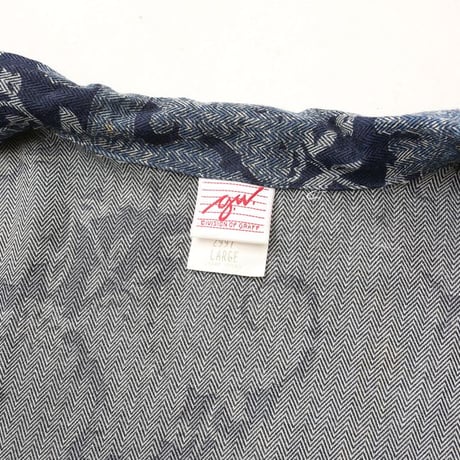 Paisley Pattern Open Collar Rayon L/S Shirt