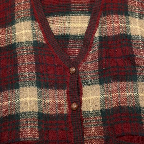 Vintage Acryl Knit Cardigan