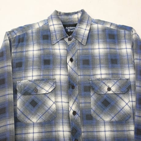 Ombre Plaid Quilting Lined Shirt
