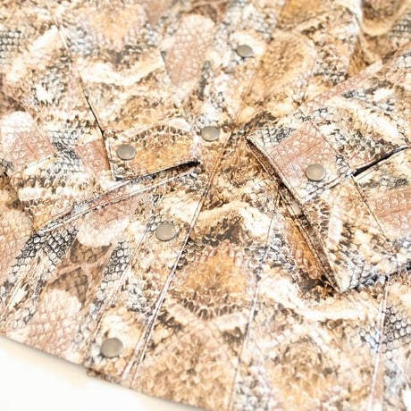 Fake Snake Fabric Trucker Jacket