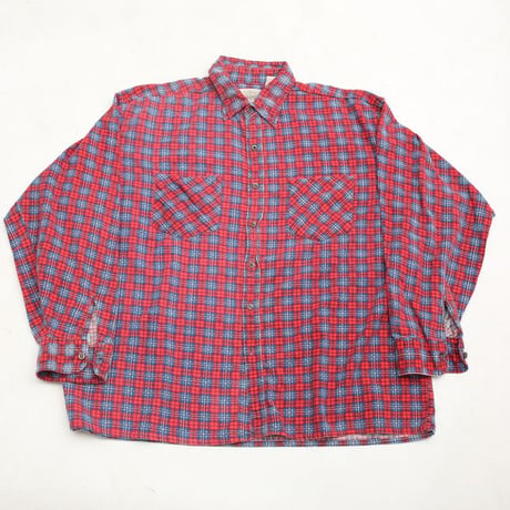 Plaid Print Flannel Shirt