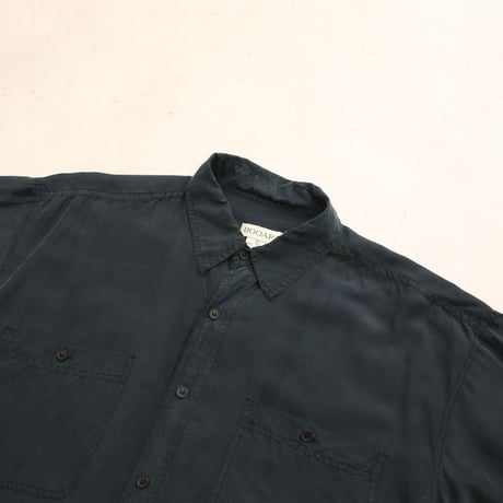 Black Silk Plane Shirt