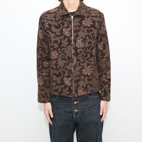 Flower Patterned Tapestry Jacket