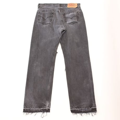 Levi's 501 Damage Black Denim Pants