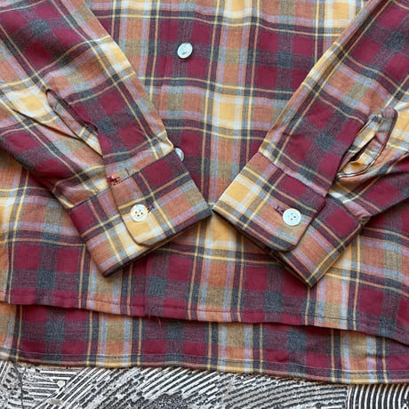 60-70s "Golden Key" Rayon Loop Shirt