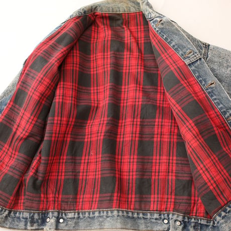 90s Levi's Liner Flannel Denim Jacket 70417-9319