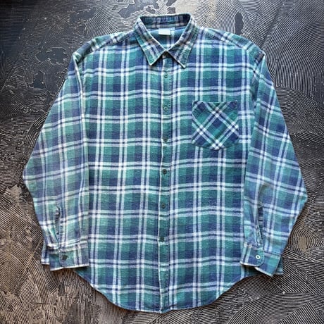Euro Vintage Plaid Print Flannel Shirt