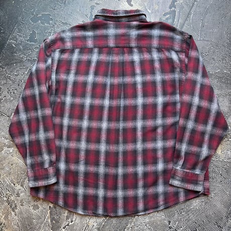 Arrow Ombre Plaid Cotton Flannel Shirt