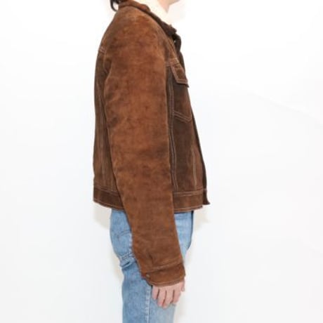 Vintage Suede Boa Jacket