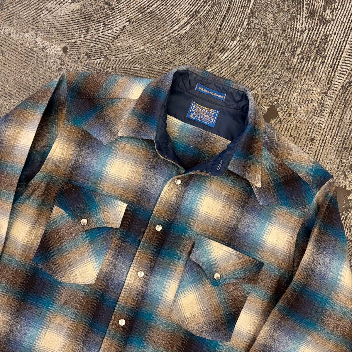 70s Pendleton Wool Western Shirt 