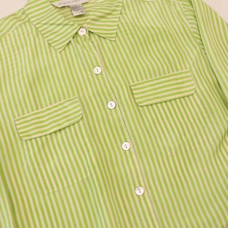 Striped Silk L/S Shirt