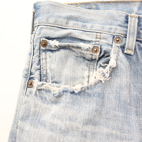 Levi's 501 Red Line Damage Denim Pants