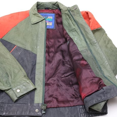 Multi Color Leather Jacket