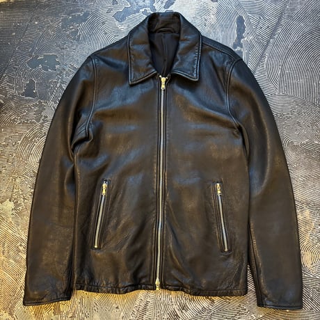 Double Zip Black Leather Jacket