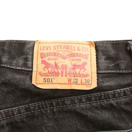 Levi's 501 Black Denim Pants MADE IN USA