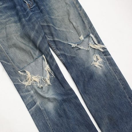 Levi's 501 Damage Denim Pants MADE IN USA