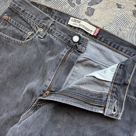 00s Levi’s 569 "Yarn-dyed" Black Denim Pants