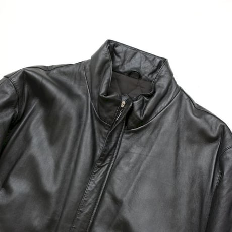 Black Lamb Leather Coat