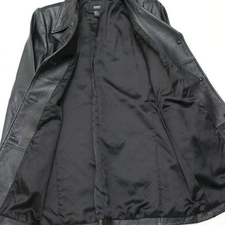 ALFANI Black Leather Coat