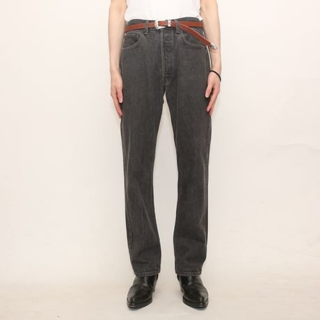 80s Levi's 501 "Yarn-dyed" Black Denim Pants