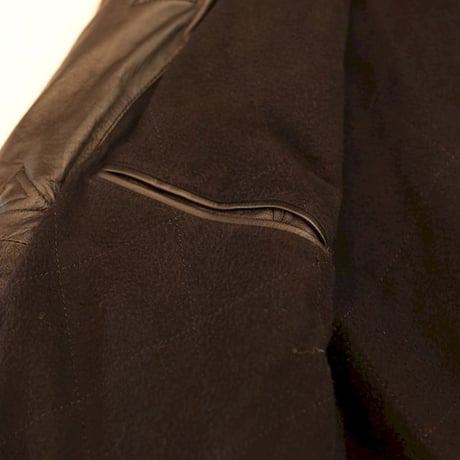 Black Leather Hooded Coat