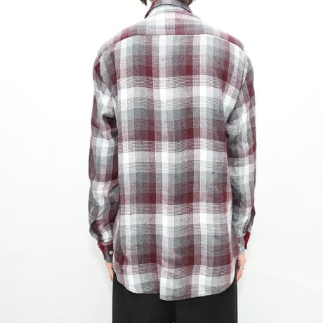 80's Ombre Plaid Acrylic Shirt