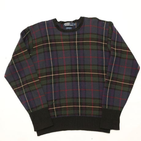 Polo by Ralph Lauren Check Pattern Wool Knit Sweater