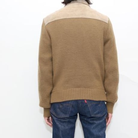 Vintage Leather×Knit Jacket