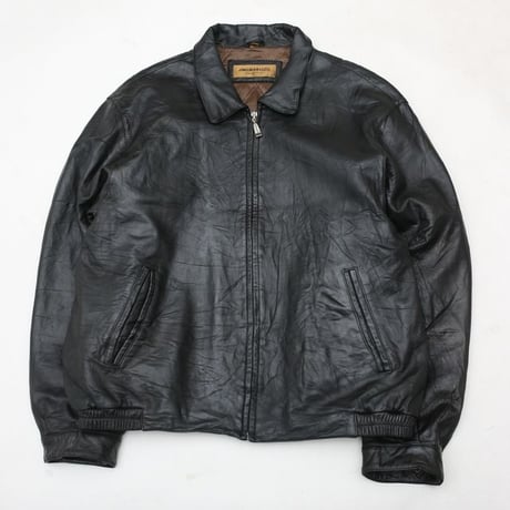 Black Leather Jacket Loose Silhouette