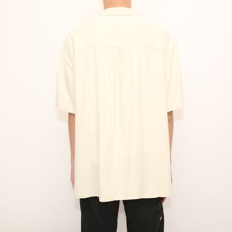 Open Collar Silk S/S Shirt