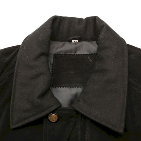 Black Suede Leather Coat