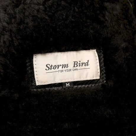 Vintage Black Mouton Coat